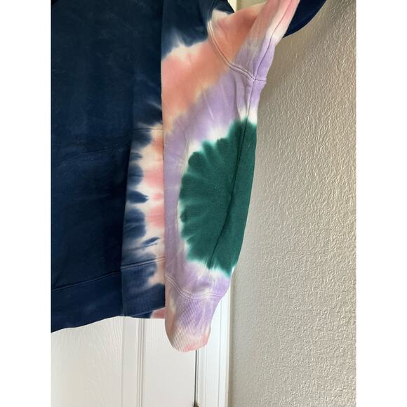 🌟3 for‎ $35🌟 Wildfox Women’s French Terry Navy Tie Dye Hoodie Pullover XXL - Picture 4 of 6
